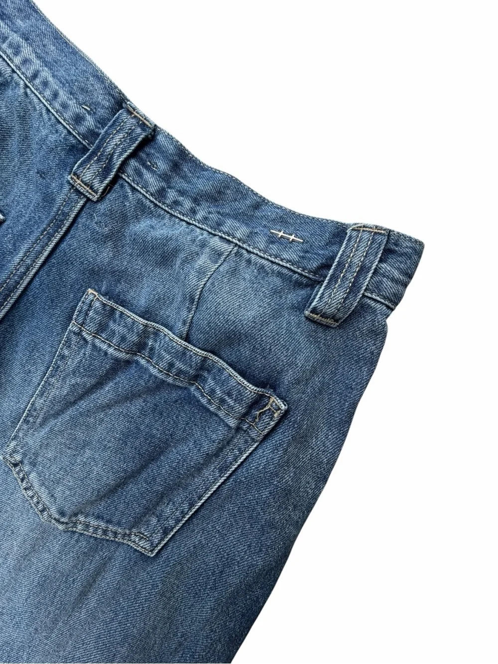 Habitual Women’s High-Waist Wide-Leg Bermuda Denim Shorts Size 6/28